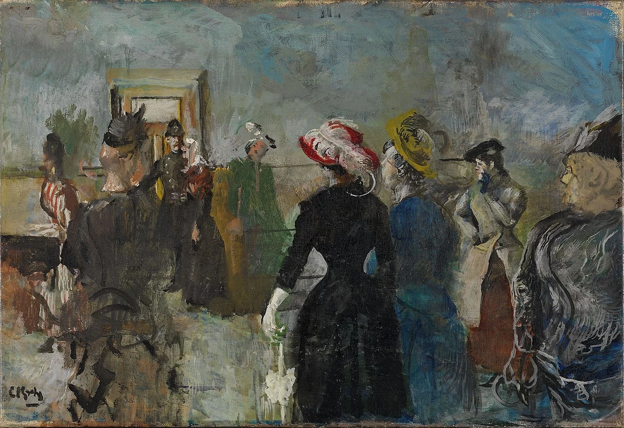 Albertine va dal commissario di polizia - Nasjonalmuseet for kunst, arkitektur og design, Oslo, bozzetto